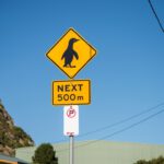 Segnale stradale pinguini Stanley