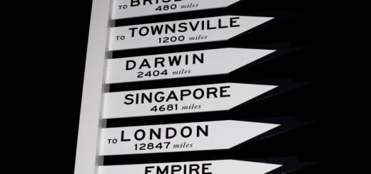 Rose Bay Distance Sign